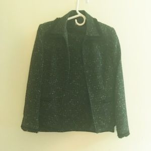 Black tweed 2 piece suit
